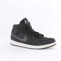 Air Jordan 1 Mid SE Crater Black DM3529-001 Sneakers Men Size 13